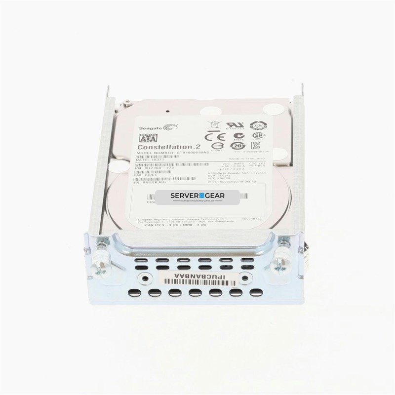 E100S-HDD-SATA1T Жесткий диск Cisco 1 TB, SATA hard disk drive for SingleWide UC E100S-HDD-SATA1T - фото 320111