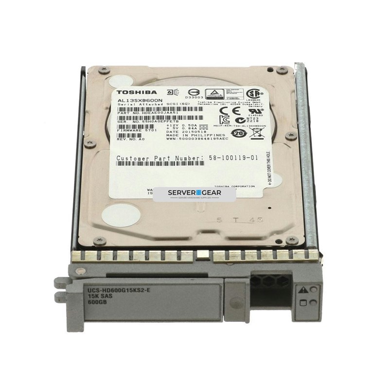 UCS-HD600G15KS2-E Жесткий диск Cisco 600GB SAS 15K RPM SFF HDD UCS-HD600G15KS2-E - фото 320125