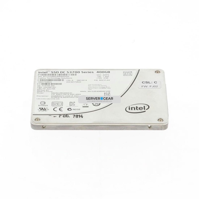 A3C40151008 Жесткий диск 400GB SATA SSD 6G 2.5in A3C40151008 - фото 320382