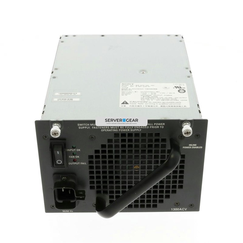 PWR-C45-1300ACV Блок питания Catalyst 4500 1300W AC Power Supply (Data and PoE) PWR-C45-1300ACV - фото 320555