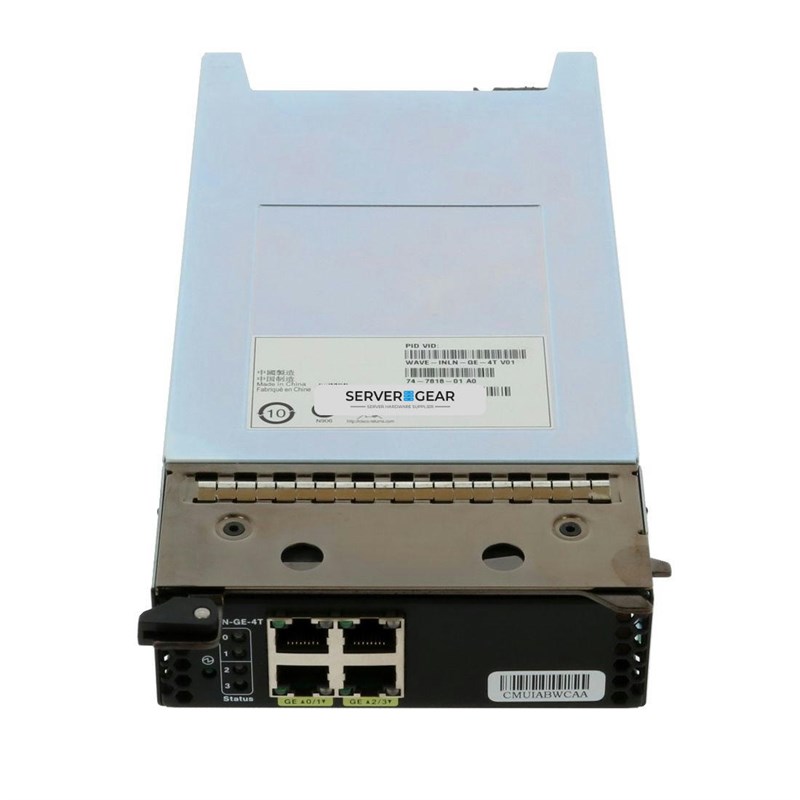 WAVE-INLN-GE-4T Сетевая карта Cisco Expansion Module 4 x 10/100/1000Base-T LAN - фото 321298