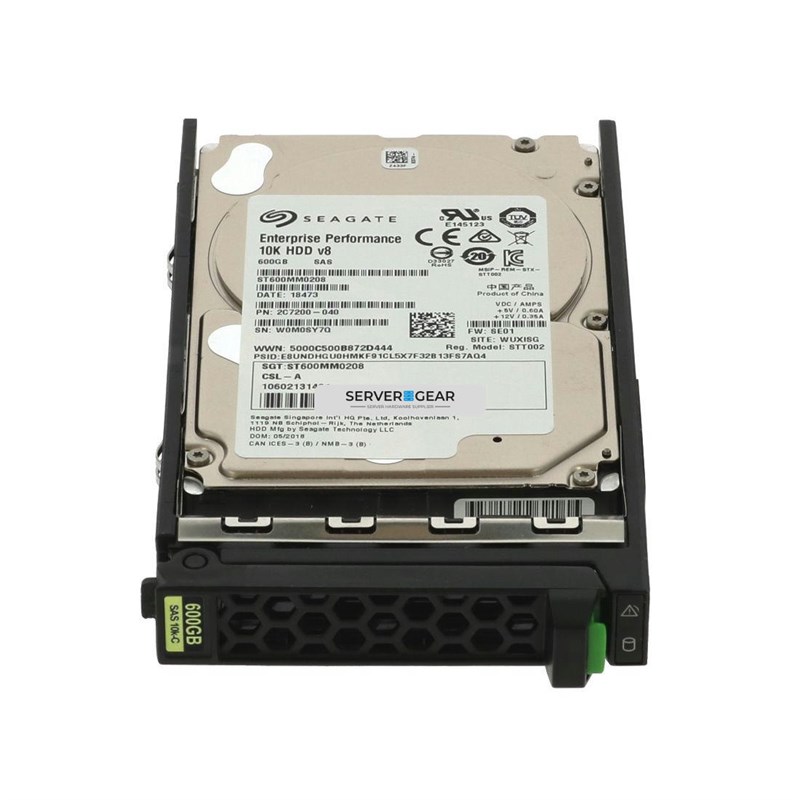 S26361-F5550-L160 Жесткий диск 600GB SAS HDD 12G 10K 512n 2.5in S26361-F5550-L160 - фото 321812