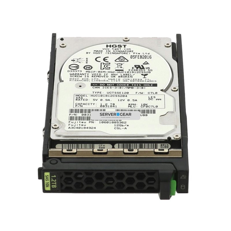 A3C40184924 Жесткий диск 1.2TB SAS HDD 12G 10K 512n 2.5in A3C40184924 - фото 321848