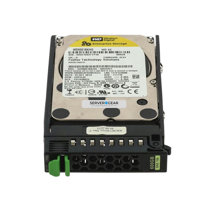 S26361-F3818-L160 Жесткий диск 600GB SAS HDD 6G 10K 2.5in S26361-F3818-L160 - фото 322019