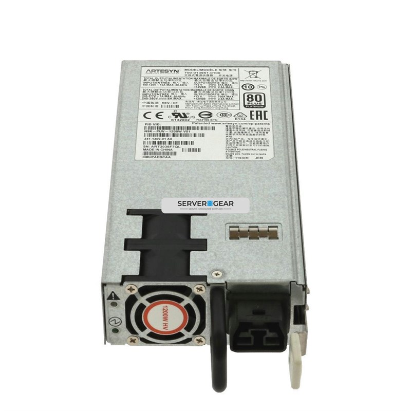 N9K-PUV-1200W Блок питания Nexus 9300 1200W, 200-277AC,240-380DC, Dual airflow PSU - фото 322263