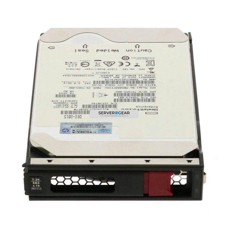 758413-001-APOLLO Жесткий диск HP 6TB SAS 12G 7.2K LFF LP HDD for G10+/G11 758413-001-APOLLO - фото 322737