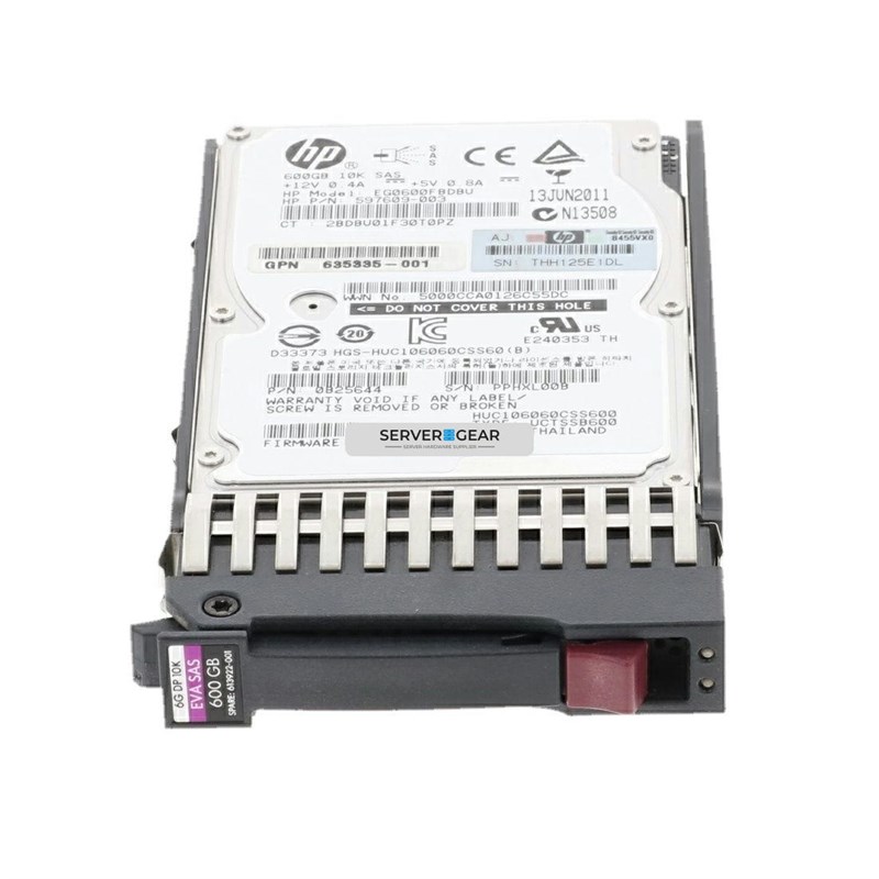 EG0600FBLSH-EVA Жесткий диск HP 600GB SAS 6G 10K SFF HDD for EVA Storage EG0600FBLSH-EVA - фото 323080