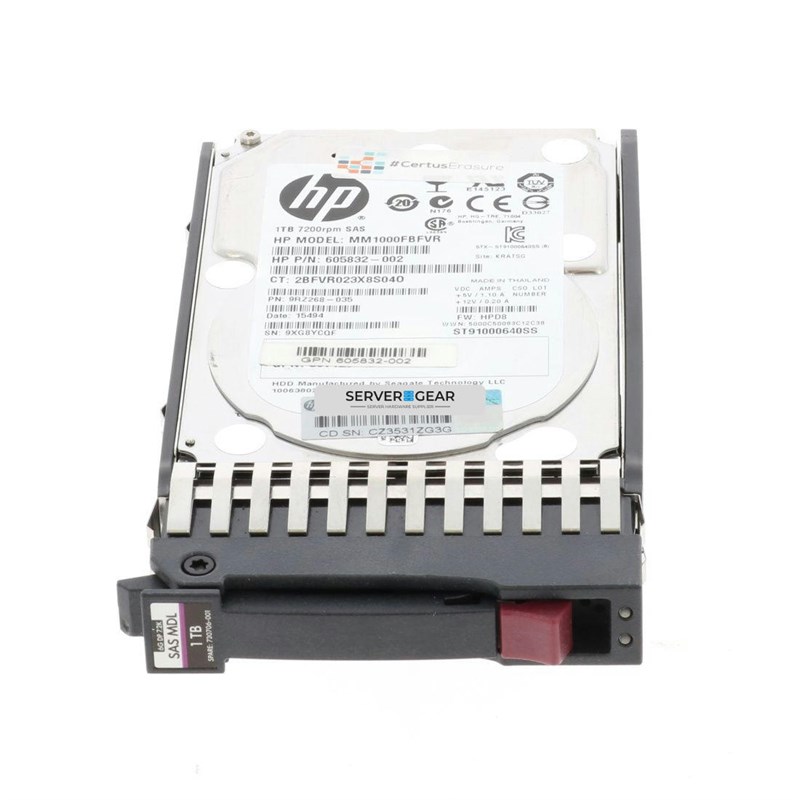 MM1000FECVH-MSA Жесткий диск HP 1TB SAS 6G 7.2K SFF HDD for MSA Storage MM1000FECVH-MSA - фото 323111