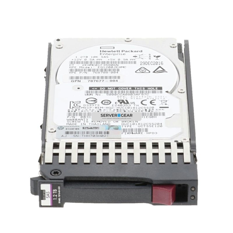 J9F48A Жесткий диск HP 1.2TB SAS 12G 10K SFF HDD for MSA Storage J9F48A - фото 323361