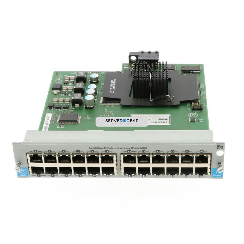 J8765A Плата расширения HP Module for Aruba 4200vl (24x100MB) J8765A - фото 323540