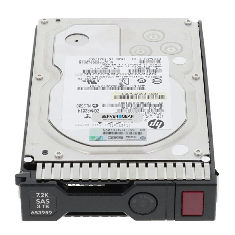 MB3000FCWDH Жесткий диск HP 3TB SAS 6G 7.2K LFF Hard drive MB3000FCWDH - фото 323580