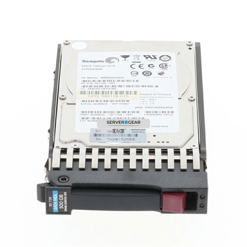 MM0500EANCR Жесткий диск HP 500GB SATA 3G 7.2K SFF Hard drive MM0500EANCR - фото 323596