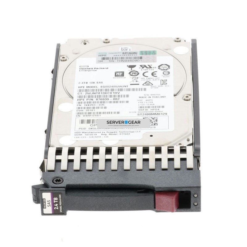 P00441-001 Жесткий диск HP 2.4TB SAS 12G 10K SFF HDD for MSA Storage - фото 323622