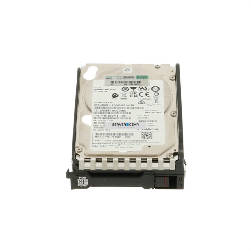 P40430-B21 Жесткий диск HP 300GB SAS 12G 10K SFF BC HDD for G10+/G11 P40430-B21 - фото 323752