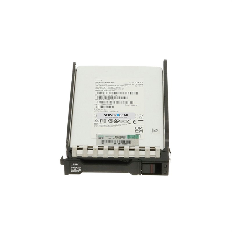 P40554-B21 Жесткий диск HP 1.92TB SATA 6G VRO SFF BC SSD for G10+/G11 - фото 323758
