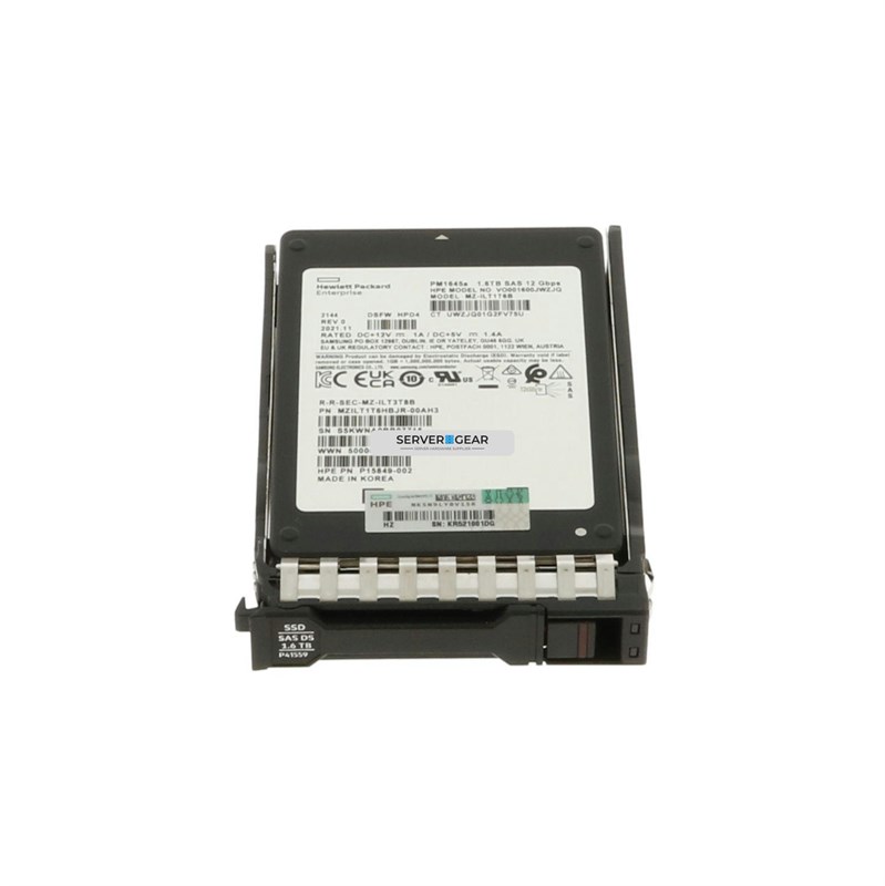 P41559-001 Жесткий диск HP 1.6TB SAS 12G MU SFF SSD for G10+ Servers P41559-001 - фото 323770