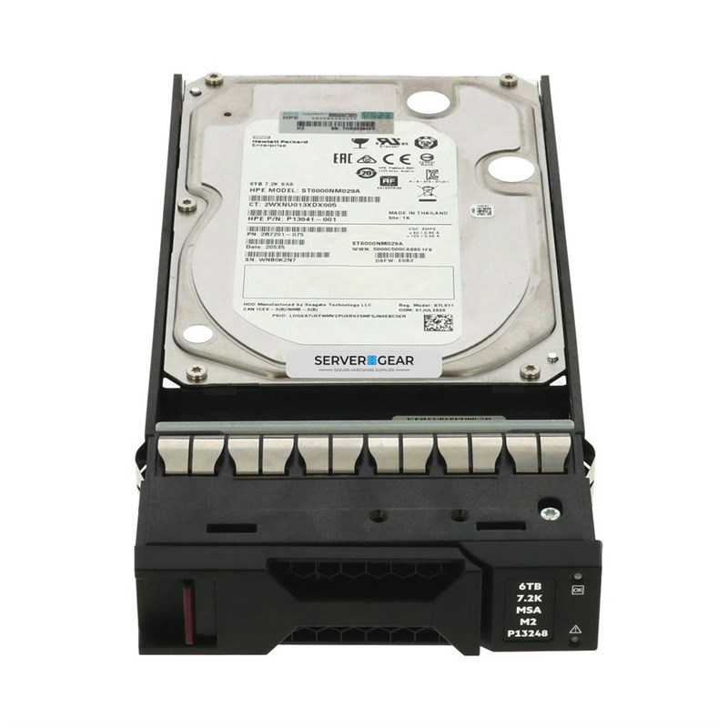 R0Q58A Жесткий диск HP 6TB SAS 12G 7.2K LFF HDD for MSA Storage R0Q58A - фото 323780