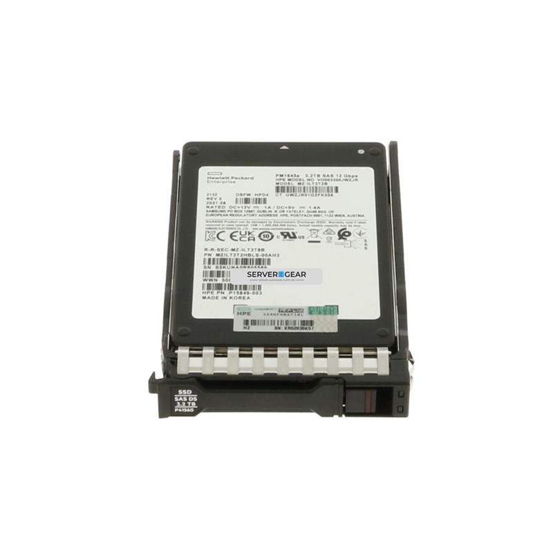 P41560-001 Жесткий диск HP 3.2TB SAS 12G MU SSF BC SSD for G10+/G11 P41560-001 - фото 323855