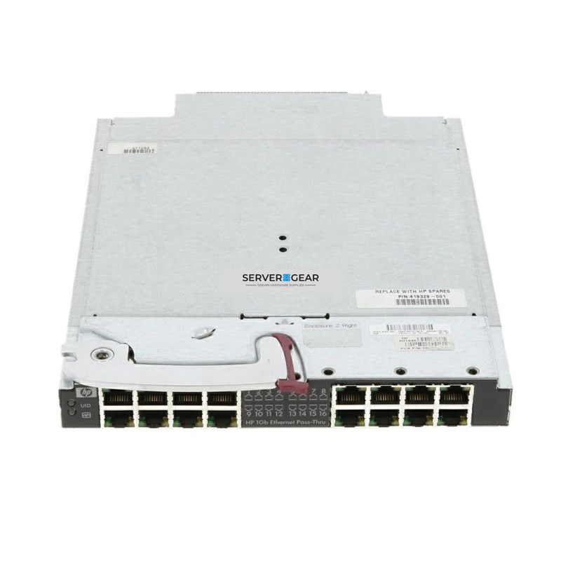 419329-001 Переключатель HP 1GB Ethernet Pass-Thru Module for c7000 419329-001 - фото 324836