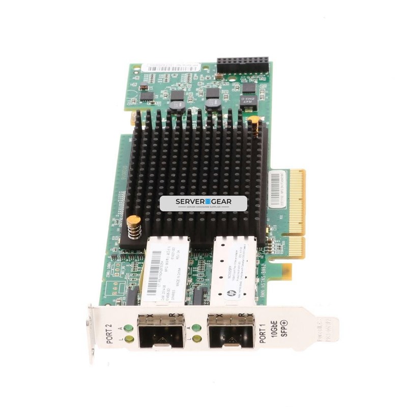 614201-001-LOW Адаптер HP NC552SFP 10Gb 2-Port PCI Ethernet Adapter (LP) - фото 325010