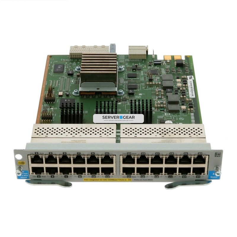 J9534-61001 Плата расширения HP 24-Port GIG-T POE+ V2 ZL Module J9534-61001 - фото 325647