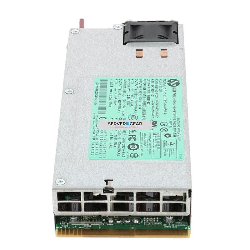 HSTNS-PD30 Блок питания HP 1200W Platinum Power Supply for G8/G9 Servers HSTNS-PD30 - фото 326109