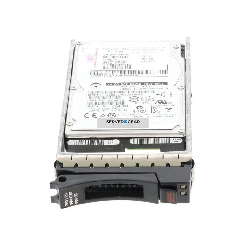 00W1236-T10PI Жесткий диск 900GB 10K 2.5-inch SAS HDD 00W1236-T10PI - фото 327312