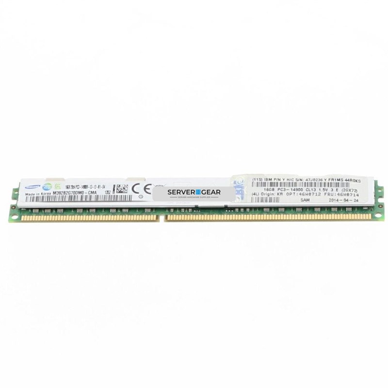 47J0236 Оперативная память 16GB (1x16GB, 2Rx4, 1.5V) PC3-14900 CL13 ECC DDR3 47J0236 - фото 328043