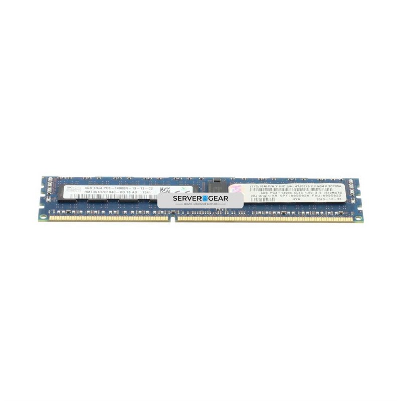 00D5022 Оперативная память 4GB (1x4GB, 1Rx4, 1.5V) PC3-14900 CL13 ECC DDR3 18 00D5022 - фото 328087