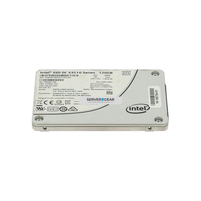 SSDSC2BB120G4 Жесткий диск Intel DC S3500 120GB, SATA 6Gb/s, MLC 2.5in SSDSC2BB120G4 - фото 330094