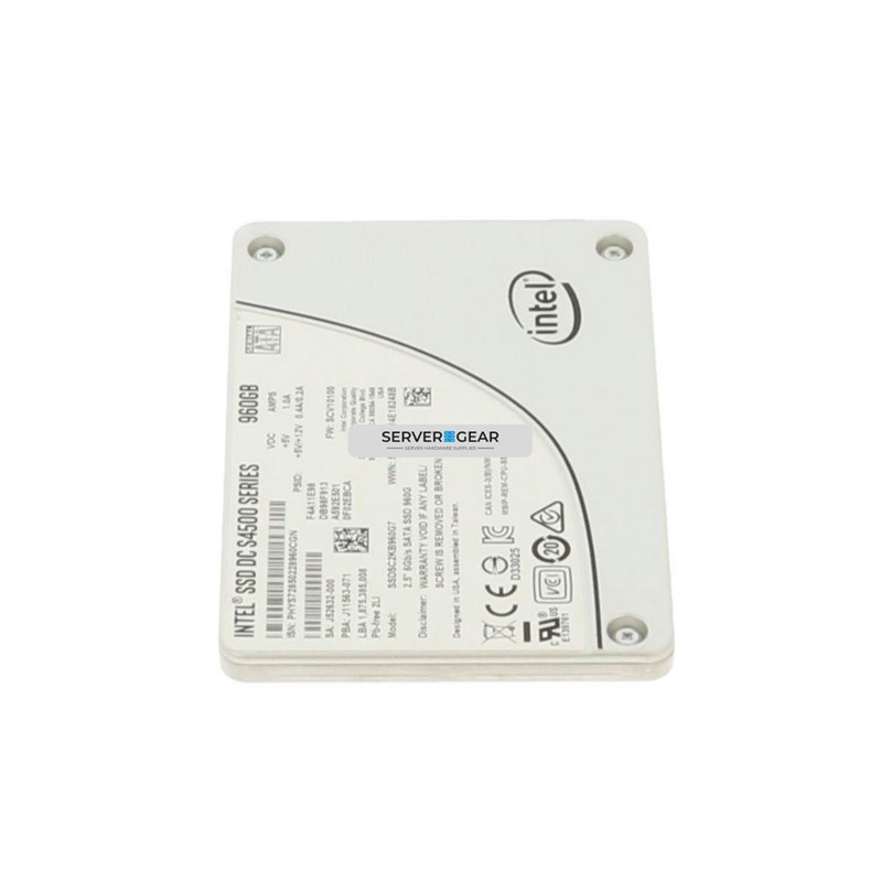 SSDSC2KB960G7 Жесткий диск 960GB SSD 2.5 SATA 6G RI SSDSC2KB960G7 S4500 - фото 330319