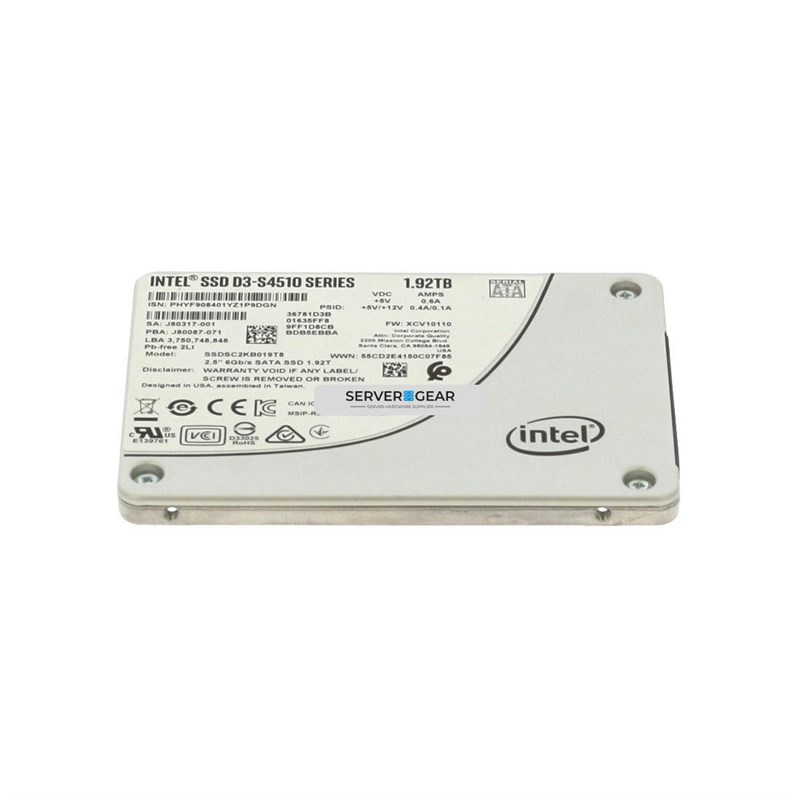 SSDSC2KB019T8-INTEL Жесткий диск 1.92TB SSD 2.5 SATA 6G RI SSDSC2KB019T8 SSDSC2KB019T8-INTEL - фото 330357