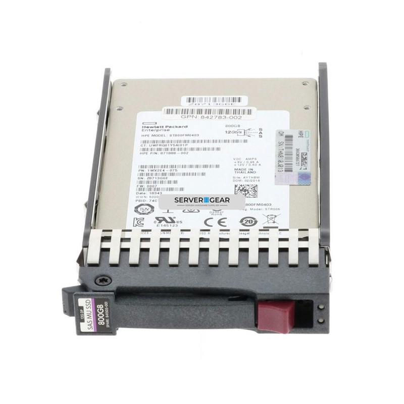 XS800LE70004-MSA-SFF Жесткий диск HP 800GB SAS 12G MU SFF SSD for MSA Storage - фото 330702