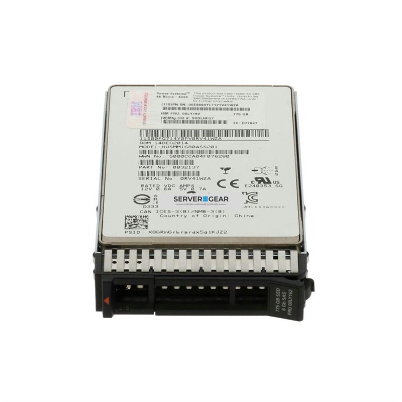 00E8694 Жесткий диск 775GB SFF-3 4k SSD (IBM i) 00E8694 - фото 330780