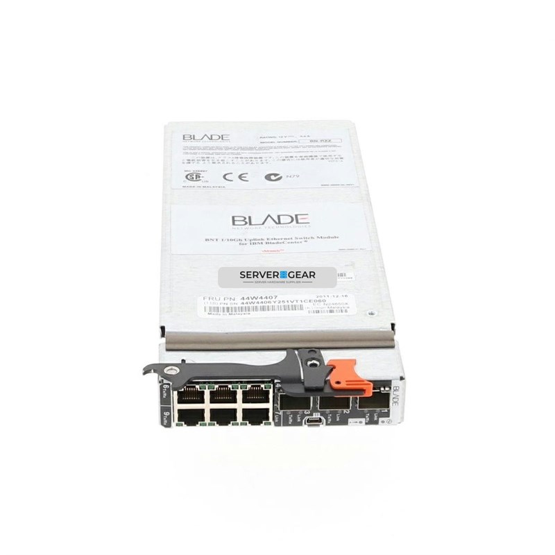 44W4404 Переключатель BladeCenter 1/10Gb Uplink Ethernet Switch Module 44W4404 - фото 331230