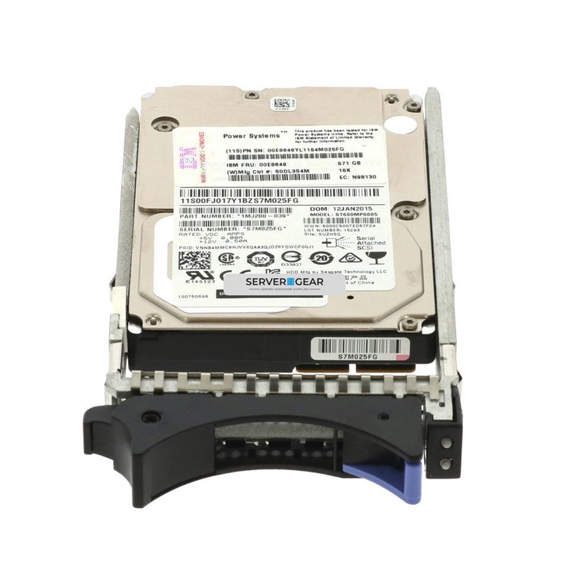 00E8648 Жесткий диск 571GB 15K RPM SAS SFF-1 DISK UNIT (IBM i) 00E8648 - фото 331326