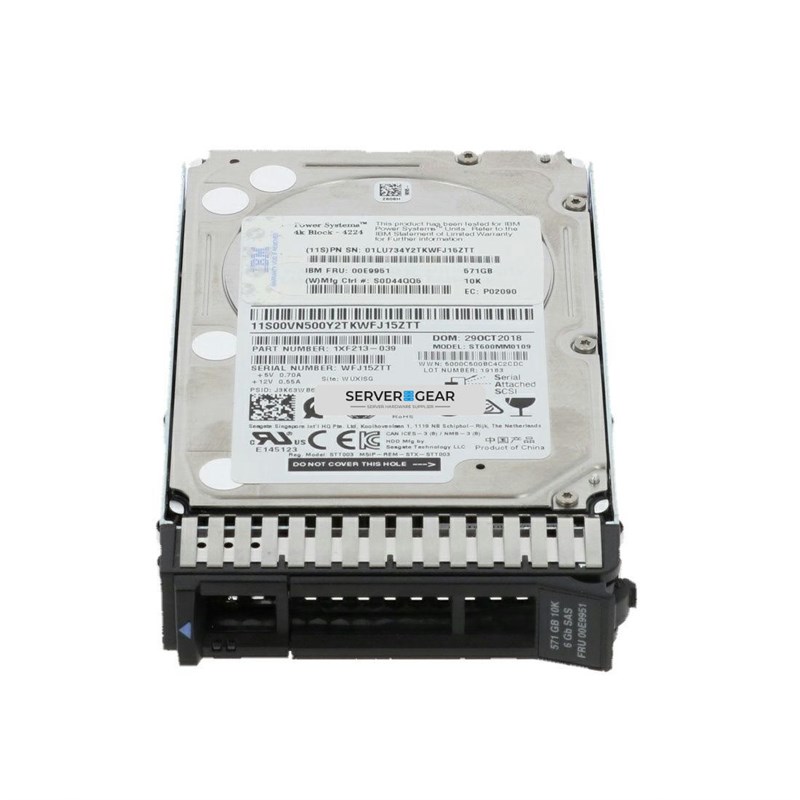 59D3 Жесткий диск 571GB 10K SAS SFF-3 4K BLOCK Disk (IBM i) 59D3 - фото 331422