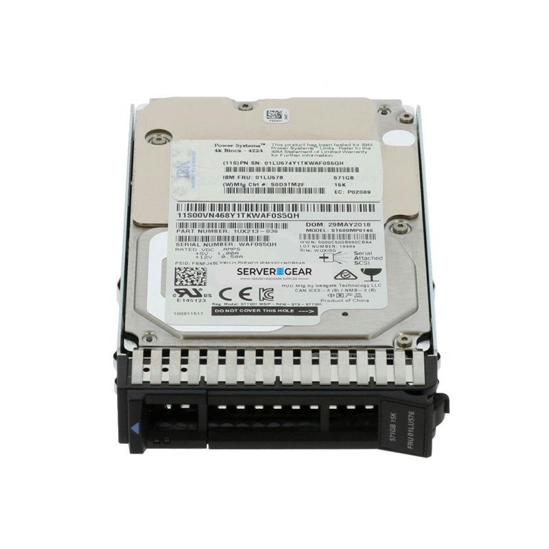 5B45 Жесткий диск 571GB 15K SAS SFF-3 4K DISK DRV (IBM i) 5B45 - фото 331423