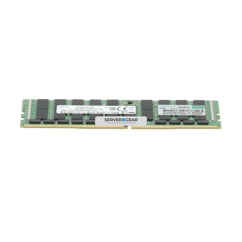 815101-K21 Оперативная память HP 64GB (1x64GB) Quad Rank DDR4-2666-L Memory Kit - фото 331669