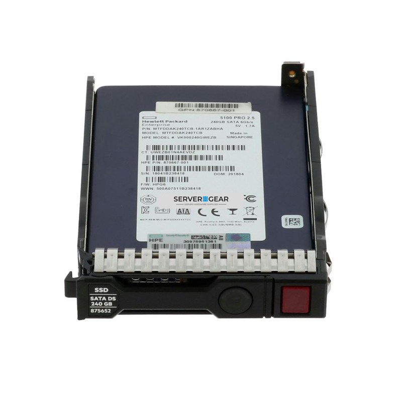 870667-001 Жесткий диск HP 240GB SSD 870667-001 - фото 331762