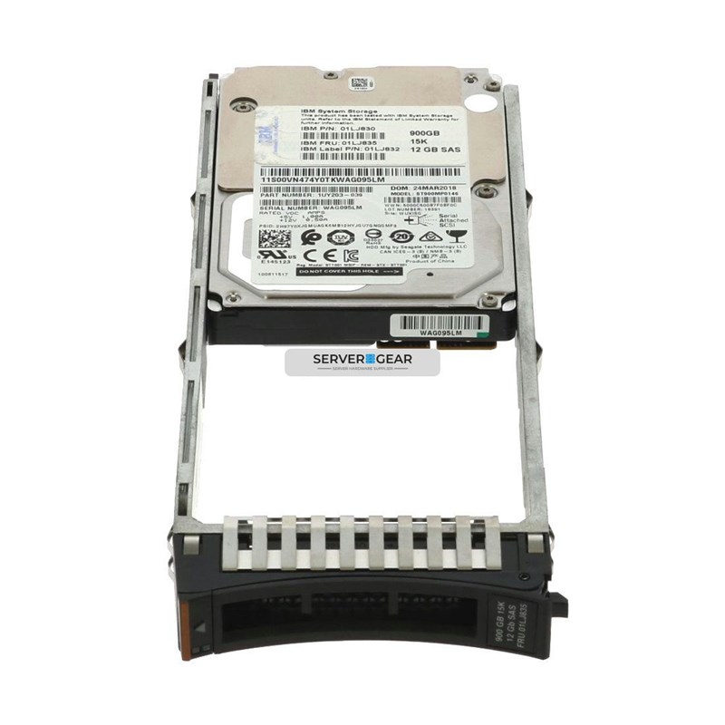 00VN474 Жесткий диск IBM 900GB 15K 2.5in hard drive 00VN474 - фото 331852