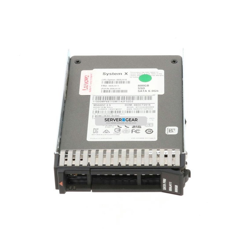 00AJ411 Жесткий диск 800GB SATA 2.5in MLC G3HS Enterprise Value SSD 00AJ411 - фото 331925