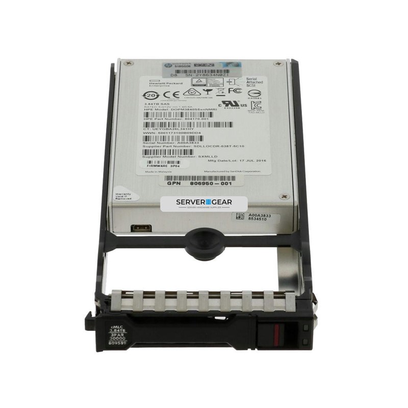 AREA3840S5XNNTRI-2-S Жесткий диск HP 3.84TB SAS SFF SSD for 3PAR 20000 AREA3840S5XNNTRI-2-S - фото 332245