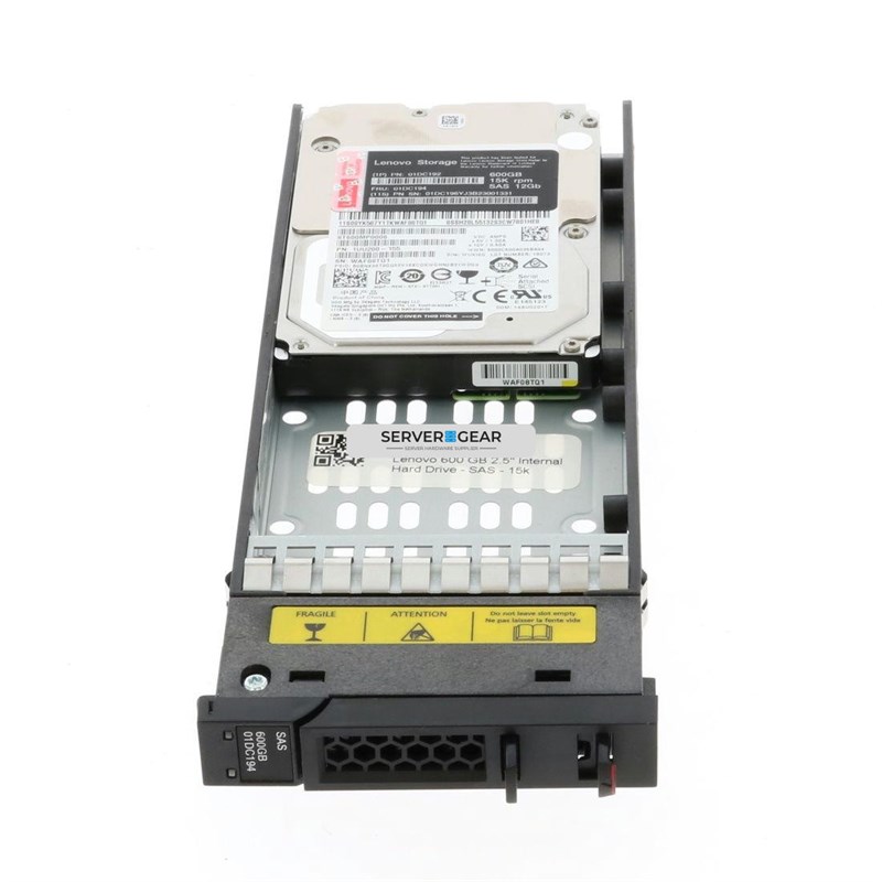 01DC194 Жесткий диск Lenovo Storage 600GB 15K 2.5in SAS HDD 01DC194 - фото 333298