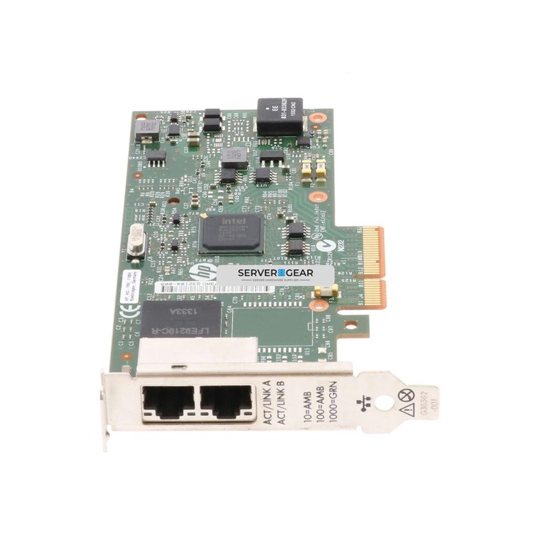 652497-B21-LOW Сетевая карта HP 361T 1Gb 2-Port PCI Ethernet Adapter (LP) - фото 334266