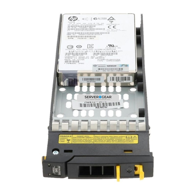 752815-001 Жесткий диск HP 920GB SAS 6G SFF SSD for 3PAR 7000 752815-001 - фото 334516