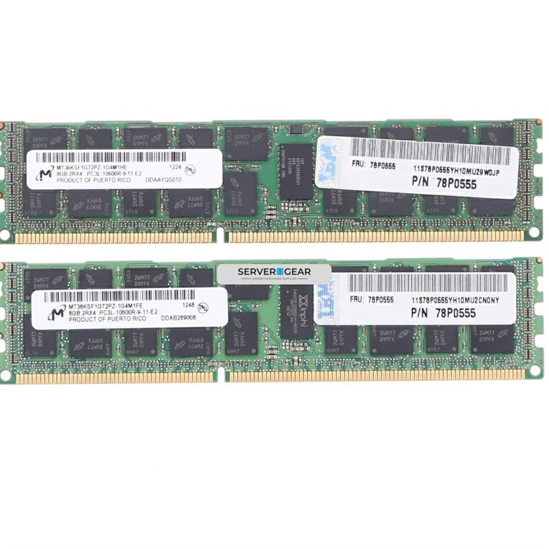 EM16-8XXX Оперативная память IBM 16GB (2x 8GB) PC3-8500 DDR3 Memory EM16-8XXX - фото 334526