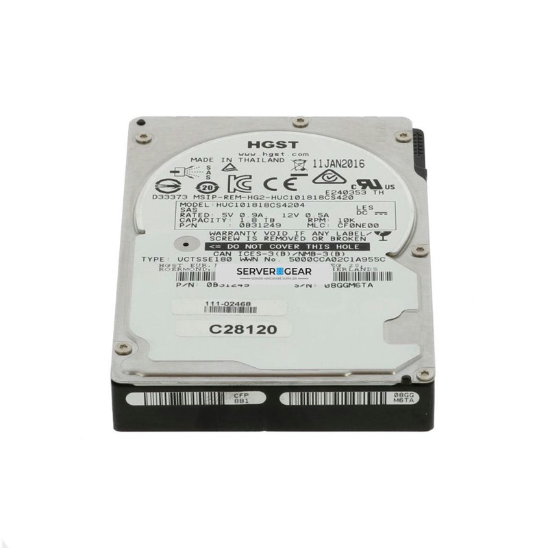 HUC101818CS4204-SM Жесткий диск 1.8TB 10K 2.5 SAS 12G HUC101818CS4204 HUC101818CS4204-SM - фото 334658