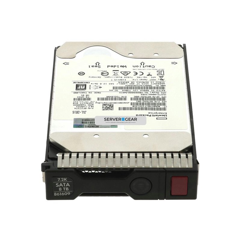 861607-001-NOLABEL Жесткий диск HP 8TB SAS 12G 7.2K LFF HDD (Missing Sticker) 861607-001-NOLABEL - фото 334716