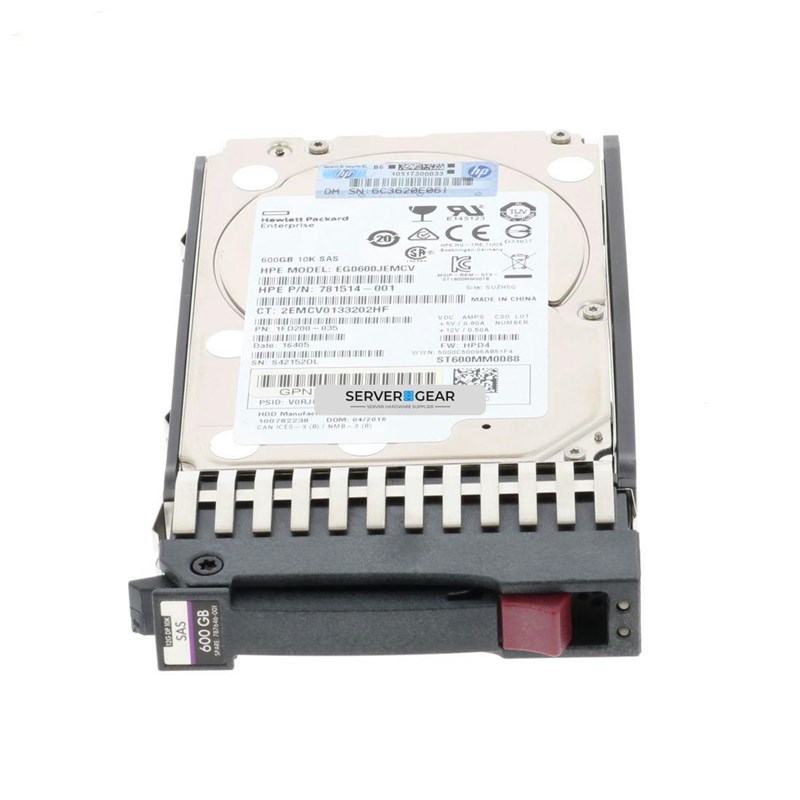 EG000600JWJNH-MSA Жесткий диск HP 600GB SAS 12G 10K SFF HDD for MSA Storage EG000600JWJNH-MSA - фото 334860